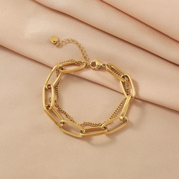 TODAY DEAL Chain Bracelet SILVER + GOLD - Picture 2 of 3